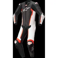 Alpinestars Missile V2 1-osainen nahkahaalari Musta/Valkoinen/Neonpunainen Miehet, size 54