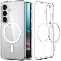 Spigen Samsung Galaxy S26 Ultra Hybrid Mag Kotelo - Valkoinen / Kirkas