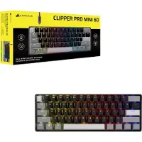 Corsair CLIPPER PRO MINI 60 Hall Effect, 60%, Langallinen, USB, Magneettinen kytkin, QWERTZ, Musta (CH-979101J-DE)