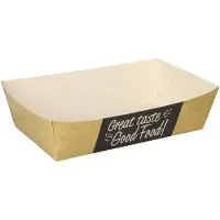 Papstar Good Food syvä paperitarjotin 12 x 7 x 3,5 cm 50 kpl.