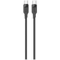 Usams USB-C-kaapeli USB-C 100W 1,2m portti DisplayPort Fast Charging Lithe Series musta/musta SJ567USB01(US-SJ567)