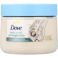 Dove , Body Scrub, Crushed Macadamia & Rice Milk, 15 oz (425 g)