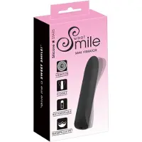 Sweet Smile Smile - ladattava minivibraattori - vedenpitävä - musta