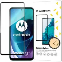 Wozinsky Super Kestävä Täysi Liima Karkaistu Lasinen Näytönsuoja Kehyksellä, Koteloystävällinen Motorola Moto G71 5G Musta