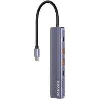 Canyon HUB DS-17 6-in-1 4k USB-C harmaa