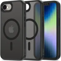 TechProtection iPhone 16e/17e Magmat Kotelo - MagSafe-yhteensopiva - Matta Musta