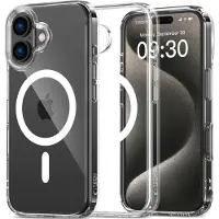 Tech-Protect iPhone 16 Plus Flexair Magneettinen Hybridikotelo - Läpinäkyvä