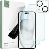 TechProtection Karkaistusta lasista valmistettu Supreme -sarja, 3 kpl, kirkas iPhone 15
