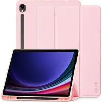 Tech-Protect Samsung Galaxy Tab S9/S9 FE/S10 FE/S10 Lite SmartCase Pen Tri-Fold Folio kotelo - Pinkki