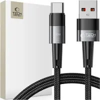 TechProtection ULTRABOOST TYPE-C -KAAPELI 66W/6A 100CM HARMAA