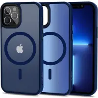 Tech-Protect iPhone 12/12 Pro Magmat Kotelo - MagSafe-yhteensopiva - Musta / Kirkas