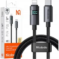 Mcdodo NÄYTÖLLÄ VARUSTETTU USB-C LIGHTING -KAAPELI 36W 1M IPHONE X 11 12 13 14 -LAITTEILLE