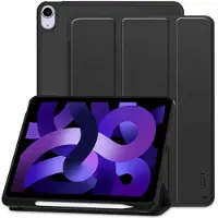 Tech-Protect iPad Air 11 2024/2025/2026/Air 2020/2022 SmartCase Pen Tri-Fold Folio -kotelo - Musta