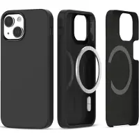 TechProtection iPhone 15 Silicone MagSafe Suojakuori - Musta