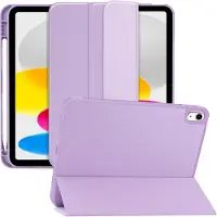 Tech-Protect iPad 2022/2025 SmartCase Pen Tri-Fold Folio kotelo - Violetti