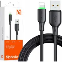 Mcdodo Laturi USB Lightning -kaapeli iPhonelle 1M LED musta