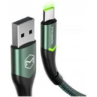 Mcdodo USB-C-KAAPELI PIKALATAUS SAMSUNG USB TYPE C -LATURIIN LED 1M