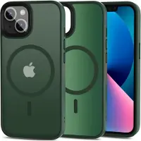 Tech-Protect iPhone 13 Magmat Kotelo - MagSafe-yhteensopiva - Matta Vihreä