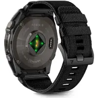 Tech-Protect NYLON CLASSIC GARMIN FENIX 5X / 5X PLUS / 6X / 6X PRO / 7X / 8 (51 MM) MUSTA