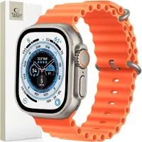 TechProtection Apple Watch Ultra 2/Ultra/9/8/SE (2022)/7/SE/6/5/4 Iconband Pro TPU Ranneke - 49mm/45mm/44mm/42mm - Oranssi