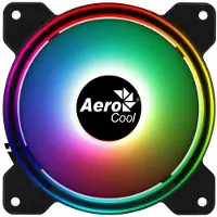 Aerocool Saturn 12F ARGB 120 mm -kotelotuuletin, musta/läpikuultava