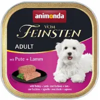Animonda Dog | Vom Feinsten Adult | Märkäruoka koirille - 150 g rasia - kalkkuna ja lammas 150 g
