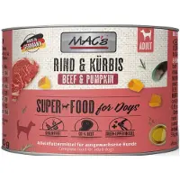 Macs MAC's koira | Aikuisille | 200 g purkki - naudanlihaa ja kurpitsaa 200 g