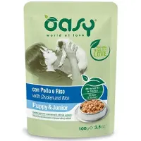 Oasy -koira | Suikaleet | 100 g pussi - pentu ja nuori koira | Kanaa ja riisiä 100 g