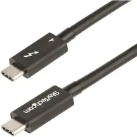 StarTech.com Thunderbolt 4 -kaapeli, 40 Gbps, PD100W, 8K60Hz/4K60Hz, 0,5m, musta