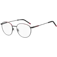 HUGO BOSS Hugo HG 1180 53/19/145 Matte mustat punaiset metallikehykset MIEHILLE HG 1180