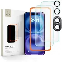 Tech-Protect iPhone 16 Supreme Protection Set - kirkas suojakotelo - Kirkas