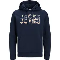 Jack & Jones Jeff Corp Logo Hoodie Sininen XL Mies