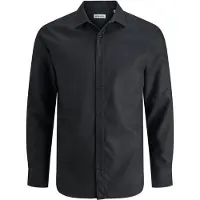 Jack & Jones Jjejoe Structure Shirt L/S Noos - Black - XXL
