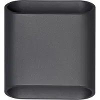 LCD LED-ulko 5173, musta, 9 cm, metalli, IP54 CCT 5173, Musta, Alumiini, Moderni