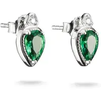 Thomas Sabo ELYNDRA vihreät hopeakorvakorut 12 mm H2333-166-6