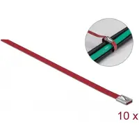 DeLOCK 18784, Terästä, Punainen, 500 mm, 7,9 mm, 10 kpl