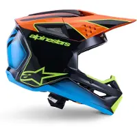 Alpinestars -M3 Fray Crossikypärä Musta/Oranssi/Keltainen unisex, size S