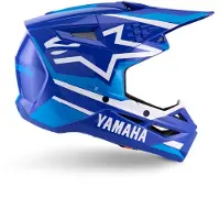 Alpinestars S-M3 Yamaha Crossikypärä Sininen/Valkoinen M unisex