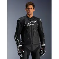 Alpinestars Dusk nahkatakki Musta/Valkoinen Miehet, size 52