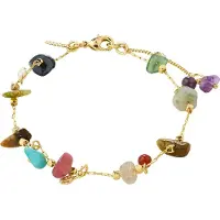 Pilgrim Here Bracelet Gold-Plated/Multi - Gold - ONE SIZE