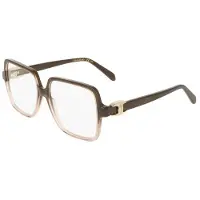 Ferragamo SF3058 56/15/145 Lasi, läpinäkyvä ruskea gradientti, asetaatti, NAISILLE SF3058