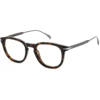 David Beckham DB 7122 49/22/150 Havana tumma ruteniumi asetaattikehykset MIEHET DB 7122