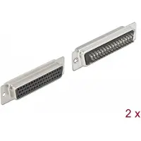 DeLOCK 66716, D-Sub HD 50 pin, Musta, Hopea, Naaras, Suora, Metalli, -40 - 105 °C
