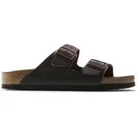 Birkenstock for woman. 452763 Brown Arizona Soft Footbed Oiled Leather Sandals (Narrow Fit) (43), Flat, None, Casual