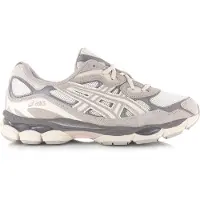 Asics for man. 1201A789 Trainers Gel NYC white cream (44.5), Beige, Flat, Laces, Casual, Sport, Running, Multisport