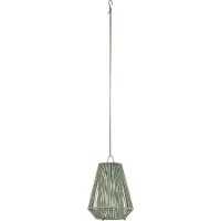 LINDBY LED-aurinkokäyttöinen riippuvalaisin Austas, vihreä, Ø 32 cm, USB, IP54 Austas , himmennettävä, Vihreä, Synteettinen materiaali, Moderni, riippuvalaisin