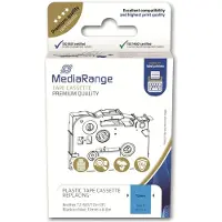 MediaRange MRBTZ531, Musta sinisellä, Merkintänauha, Muovi, Brother, P-Touch 1010, 1080, 1090, 1260VP, 1280, 1280DT, 1290, 1750, 1830VP, 18R, 2030VP,