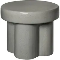 Blomus Ceramic Stool, Low - Ø 40 Cm - Toru - Elephant Skin - Grey - L 40CM