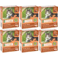 Bozita Tetra Chunks -säästöpakkaus 24 x 370 g - Hyytelö: Sterilised, kanaa ja naudanlihaa