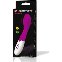 Pretty Love Bishop - G-pistevibraattori - vedenkestävä - pinkki/valkoinen